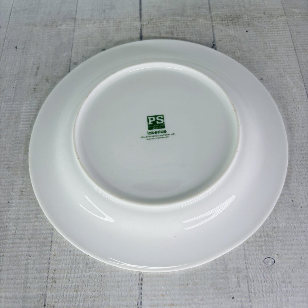 Portmeirion LAKESIDE Dragonfly Blue Green Yellow 9 1/8 Lunch Salad Plates Set 4 - Picture 7 of 16